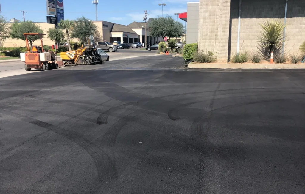 Site prep and paving Midland commercial parking lot